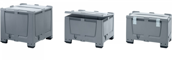 Big Boxen mit Scharnierdeckel Boden und Seiten geschlossen